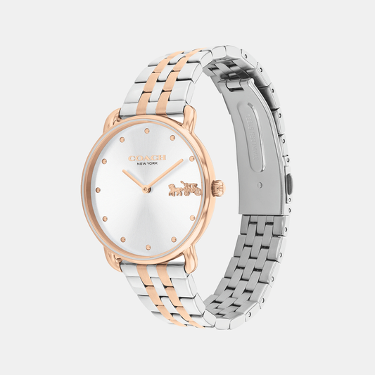 Elliot Women Quartz Silver Dial Analog Stainless Steel Watch 14504293 Coach 36 mm Round Quartz watch