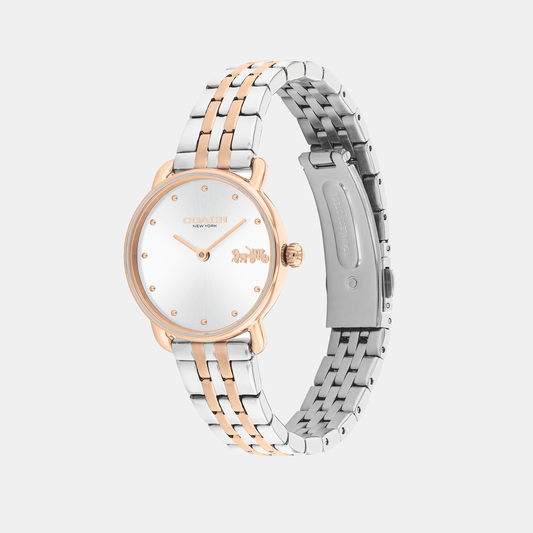 Elliot Women Quartz Silver Dial Analog Stainless Steel Watch 14504304 Coach 28 mm Round Quartz watch