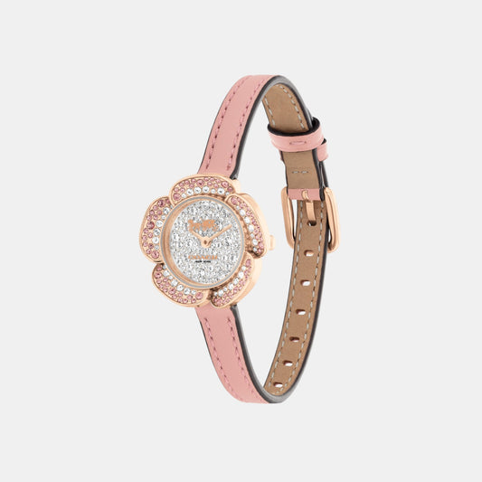 Tearose Women Quartz Gold Dial Analog Leather Watch 14504323 Tearose Women Quartz Gold Dial Analog Leather Watch 14504323