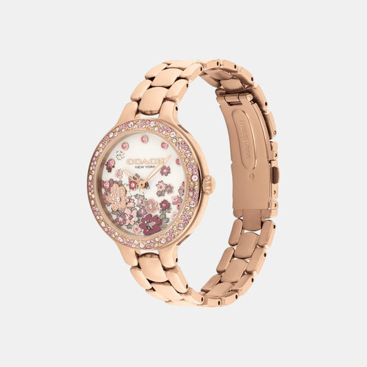 Chelsea Women Quartz Pink Dial Analog Stainless Steel Watch 14504498 Chelsea Women Quartz Pink Dial Analog Stainless Steel Watch 14504498