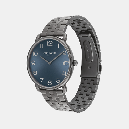 Elliot Men Quartz Blue Dial Analog Stainless Steel Watch 14602671 Coach 41 mm Round Quartz watch