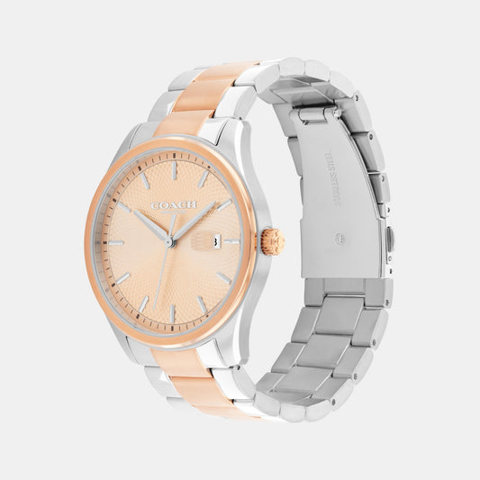 Oliver Men Quartz Rose Gold Dial Analog Stainless Steel Watch 14602752 Oliver Men Quartz Rose Gold Dial Analog Stainless Steel Watch 14602752