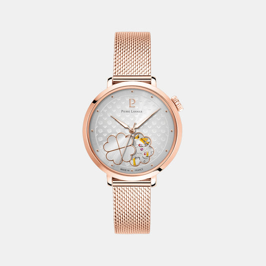 Esperance Women Automatic Silver Dial Analog Mesh Watch 147K928 Esperance Women Automatic Silver Dial Analog Mesh Watch 147K928