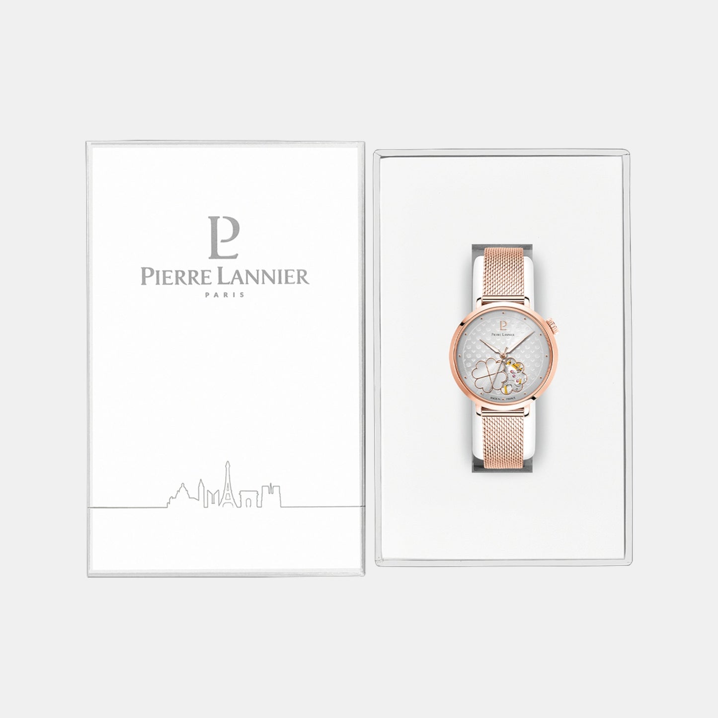 Esperance Women Automatic Silver Dial Analog Mesh Watch 147K928