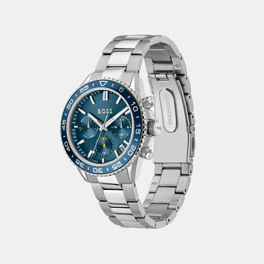 Runner For Her Women Quartz Blue Dial Chronograph Stainless Steel Watch 1502754 Boss 38 mm Round Quartz watch