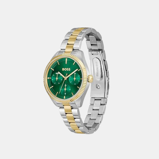 Sage Sport Women Quartz Green Dial Multi-Function Stainless Steel Watch 1502806 Sage Sport Women Quartz Green Dial Multi-Function Stainless Steel Watch 1502806