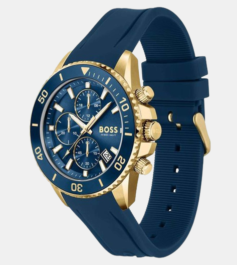 Male Blue Silicon Chronograph Watch 1513965