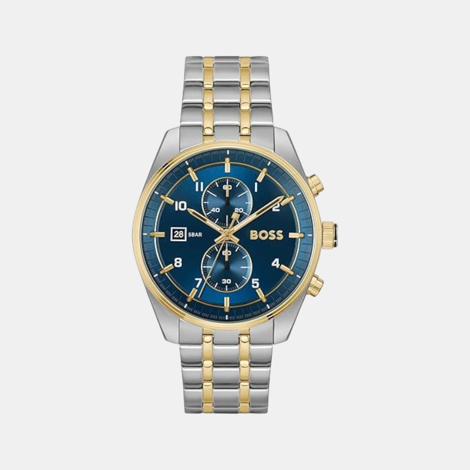 Boss Skytraveller Men Blue Chronograph Watch 1514247 – Just In Time