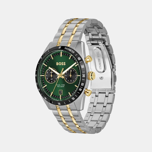 Tourmaster Men Quartz Green Dial Chronograph Stainless Steel Watch 1514287 Tourmaster Men Quartz Green Dial Chronograph Stainless Steel Watch 1514287