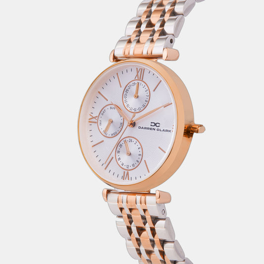 Women Quartz Silver Dial Multi-Function Metal Watch 2003E-M0303 Darren Clark 32 mm Round Quartz watch