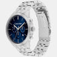 Ck Infinite Male Blue Chronograph Stainless Steel Watch 25200377
