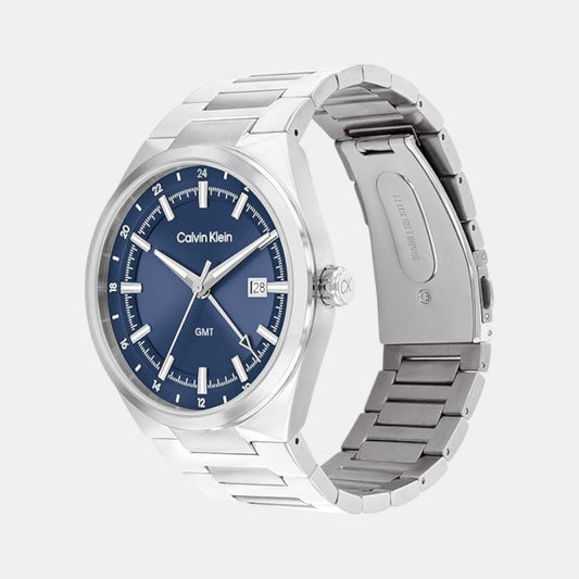 Distinguish Men Quartz Blue Dial Analog Stainless Steel Watch 25200488 Distinguish Men Quartz Blue Dial Analog Stainless Steel Watch 25200488