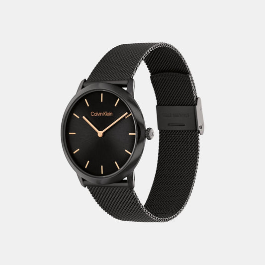 Exceptional Unisex Quartz Black Dial Analog Mesh Watch 25300002 Calvin Klein 37.5 mm Round Quartz watch