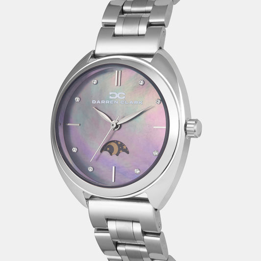 Women Quartz Sea Blue Mother Of Pearl Dial Analog Metal Watch 2011A-M0117 Women Quartz Sea Blue Mother Of Pearl Dial Analog Metal Watch 2011A-M0117