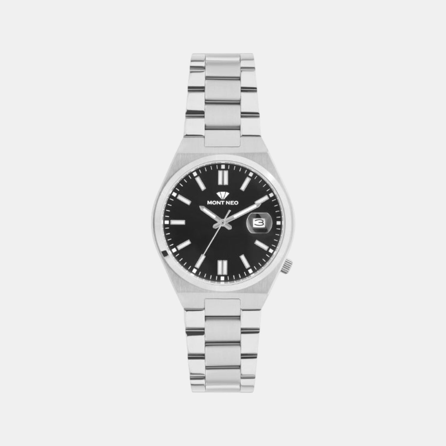 Mont Neo Men Black Metal Watch 3506E-M1104 – Just In Time