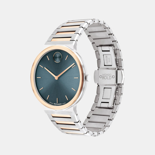 Bold Men Quartz Teal Dial Analog Stainless Steel Watch 3601268 Bold Men Quartz Teal Dial Analog Stainless Steel Watch 3601268