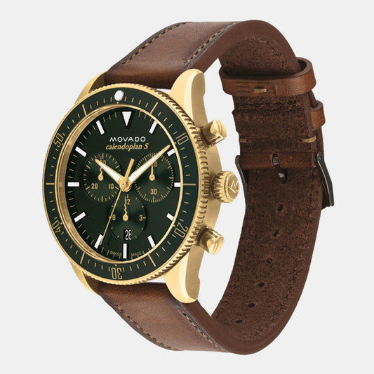 Calendoplan S Heritage Men Quartz Green Dial Chronograph Leather Watch 3650122 Calendoplan S Heritage Men Quartz Green Dial Chronograph Leather Watch 3650122