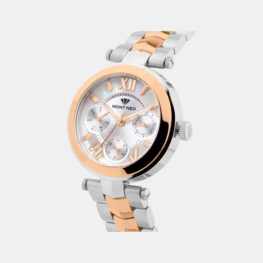 Women Quartz Silver Dial Multi-Function Stainless Steel Watch 4507M-M1303 Women Quartz Silver Dial Multi-Function Stainless Steel Watch 4507M-M1303