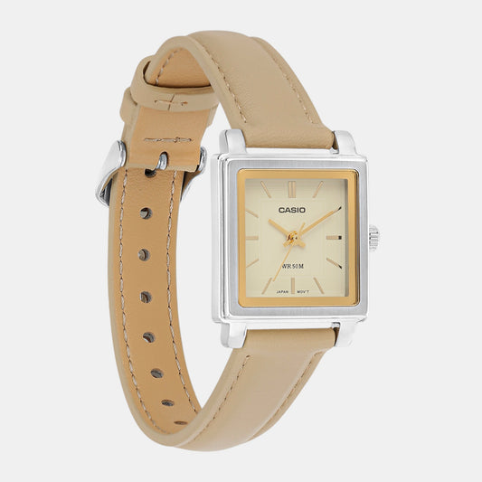 Enticer Women Quartz Beige Dial Analog Leather Watch A2235 Enticer Women Quartz Beige Dial Analog Leather Watch A2235