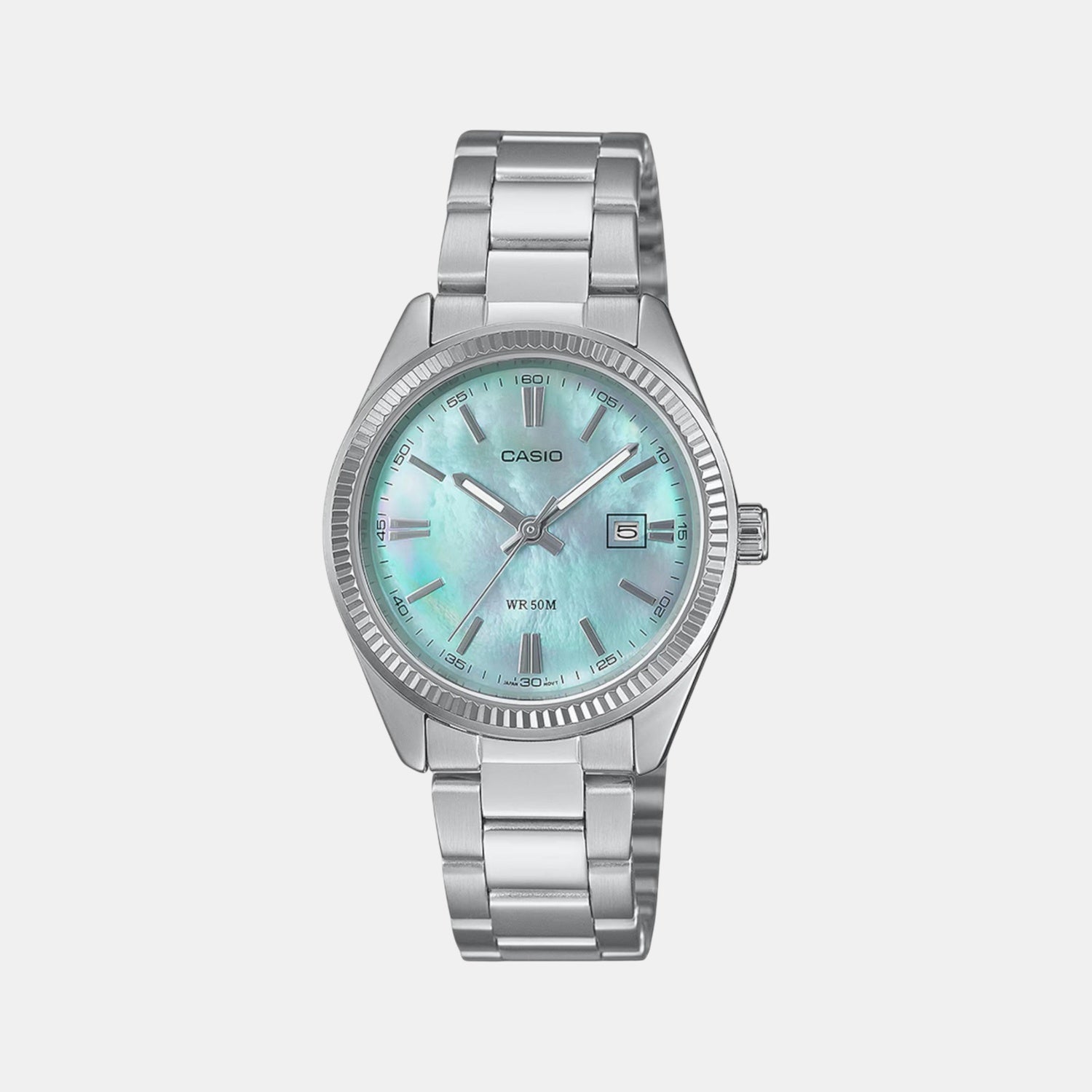 Casio Enticer Women Blue Stainless Steel Watch A2363 – Just In Time