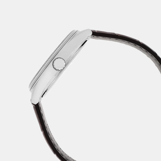 Enticer Men Quartz Brown Dial Analog Leather Watch A2397 Enticer Men Quartz Brown Dial Analog Leather Watch A2397