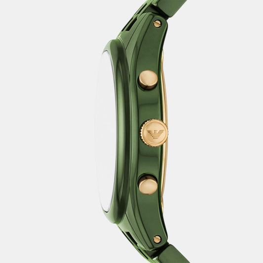 Men Quartz Green Dial Chronograph Ceramic Watch AR70017 Men Quartz Green Dial Chronograph Ceramic Watch AR70017