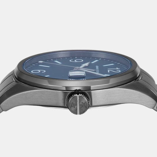 Na Men Quartz Blue Dial Analog Stainless Steel Watch AX1421 Na Men Quartz Blue Dial Analog Stainless Steel Watch AX1421