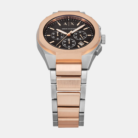 Na Men Quartz Black Dial Chronograph Stainless Steel Watch AX4181 Na Men Quartz Black Dial Chronograph Stainless Steel Watch AX4181