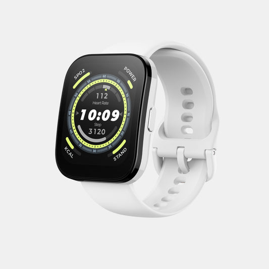 Unisex Processor Cream White Dial LCD Silicone Watch BIP 5 CREAM WHITE Unisex Processor Cream White Dial LCD Silicone Watch BIP 5 CREAM WHITE