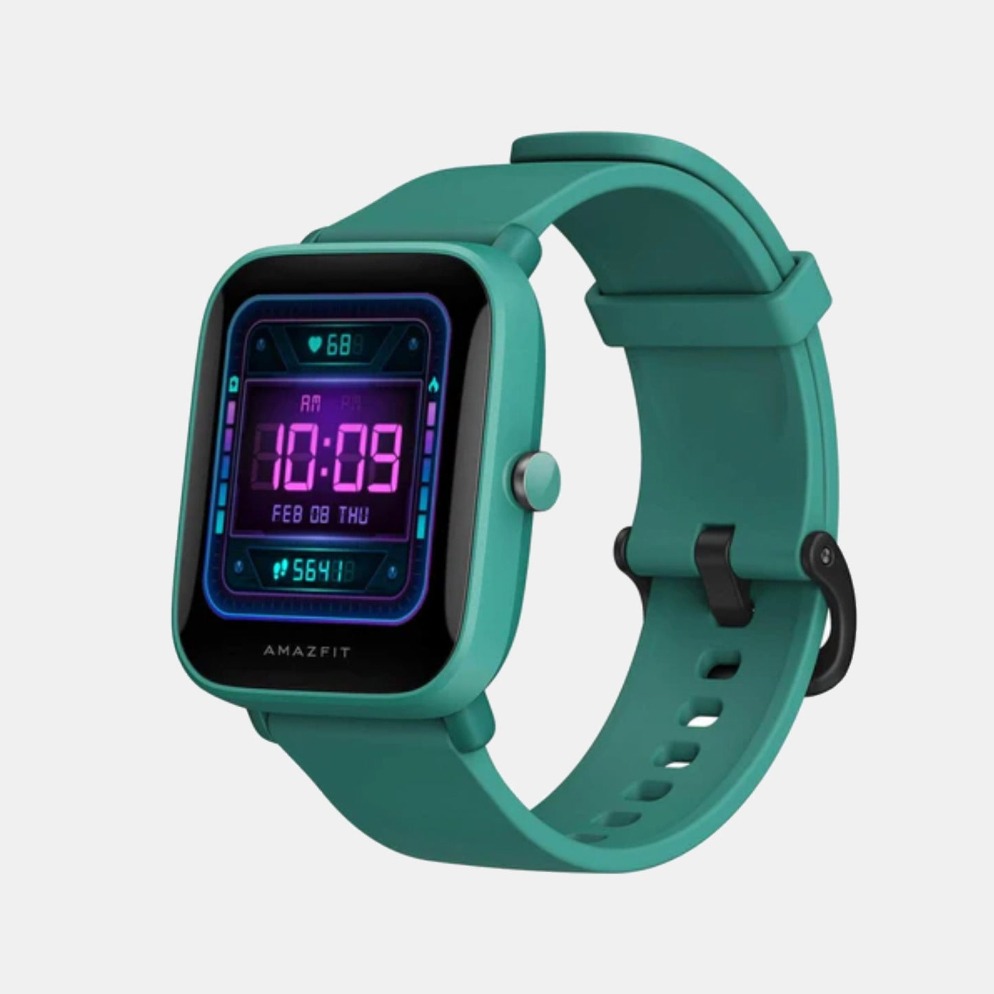 Unisex Processor Green Dial LCD Silicone Watch BIP U PRO GREEN