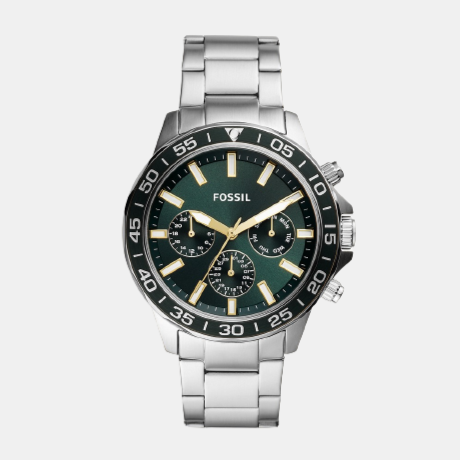 Male Green Stainless Steel Chronograph Watch BQ2492