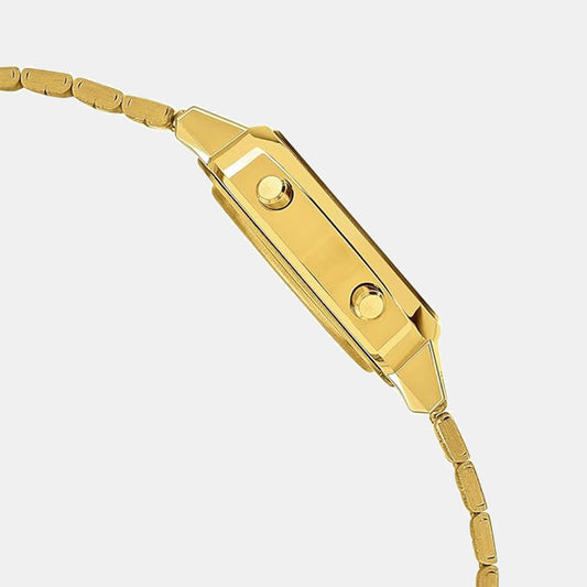 Vintage Women Quartz Gold Dial Digital Stainless Steel Watch D343 Vintage Women Quartz Gold Dial Digital Stainless Steel Watch D343