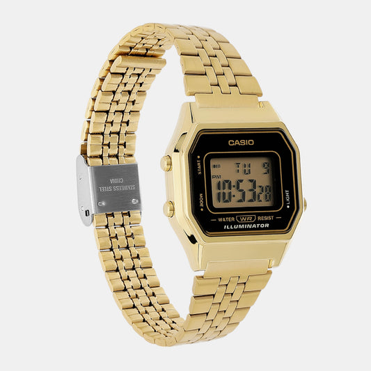 Vintage Women Quartz Black Dial Digital Stainless Steel Watch D344 Vintage Women Quartz Black Dial Digital Stainless Steel Watch D344