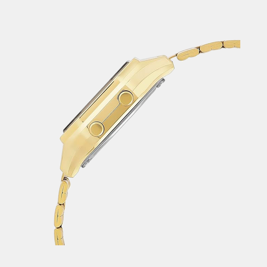 Vintage Women Quartz Gold Dial Digital Stainless Steel Watch D345 Vintage Women Quartz Gold Dial Digital Stainless Steel Watch D345