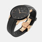 Iconic Male Black Analog Rubber Watch DW00100425