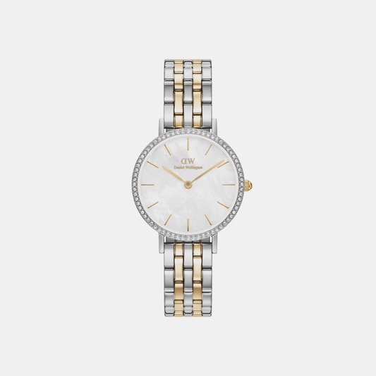 Petite Female Mother Of Pearl Analog Stainless Steel Watch DW00100665K