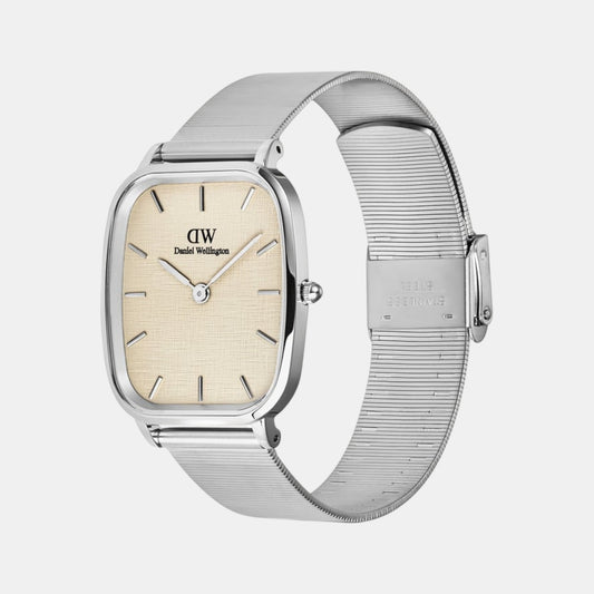 Men Quartz Beige Dial Analog Stainless Steel Watch DW00100812K Men Quartz Beige Dial Analog Stainless Steel Watch DW00100812K