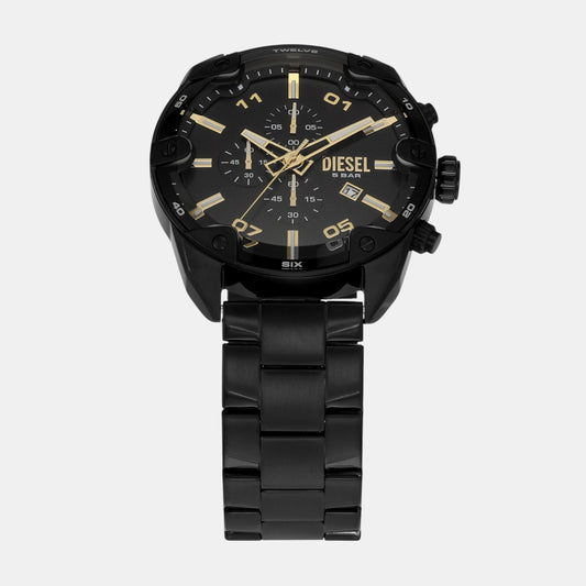 Spiked Men Quartz Black Dial Chronograph Stainless Steel Watch DZ4644 Spiked Men Quartz Black Dial Chronograph Stainless Steel Watch DZ4644