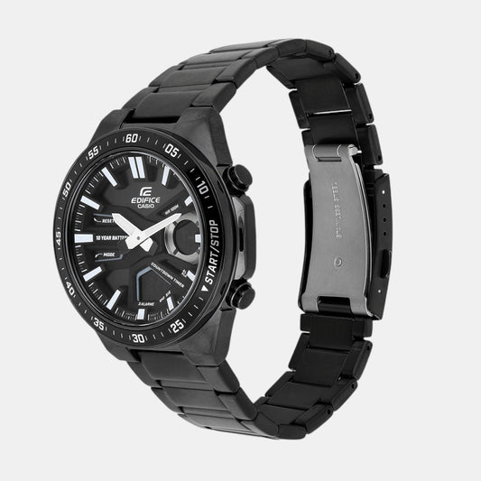 Edifice Men Quartz Black Dial Analog-Digital Stainless Steel Watch ED601 Edifice Men Quartz Black Dial Analog-Digital Stainless Steel Watch ED601
