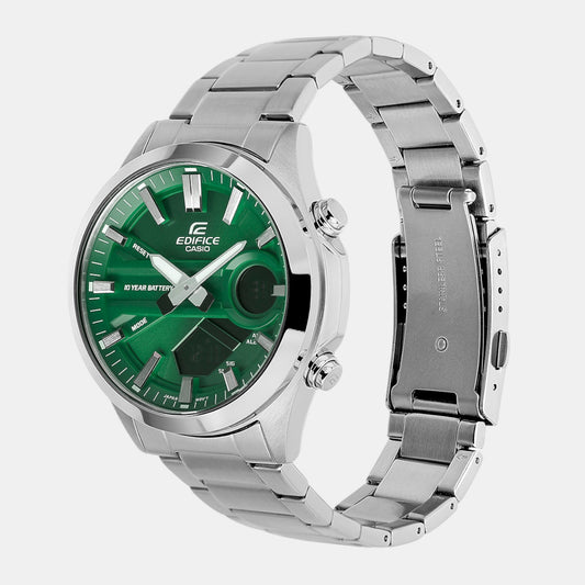 Edifice Men Quartz Green Dial Analog-Digital Stainless Steel Watch ED626 Edifice Men Quartz Green Dial Analog-Digital Stainless Steel Watch ED626