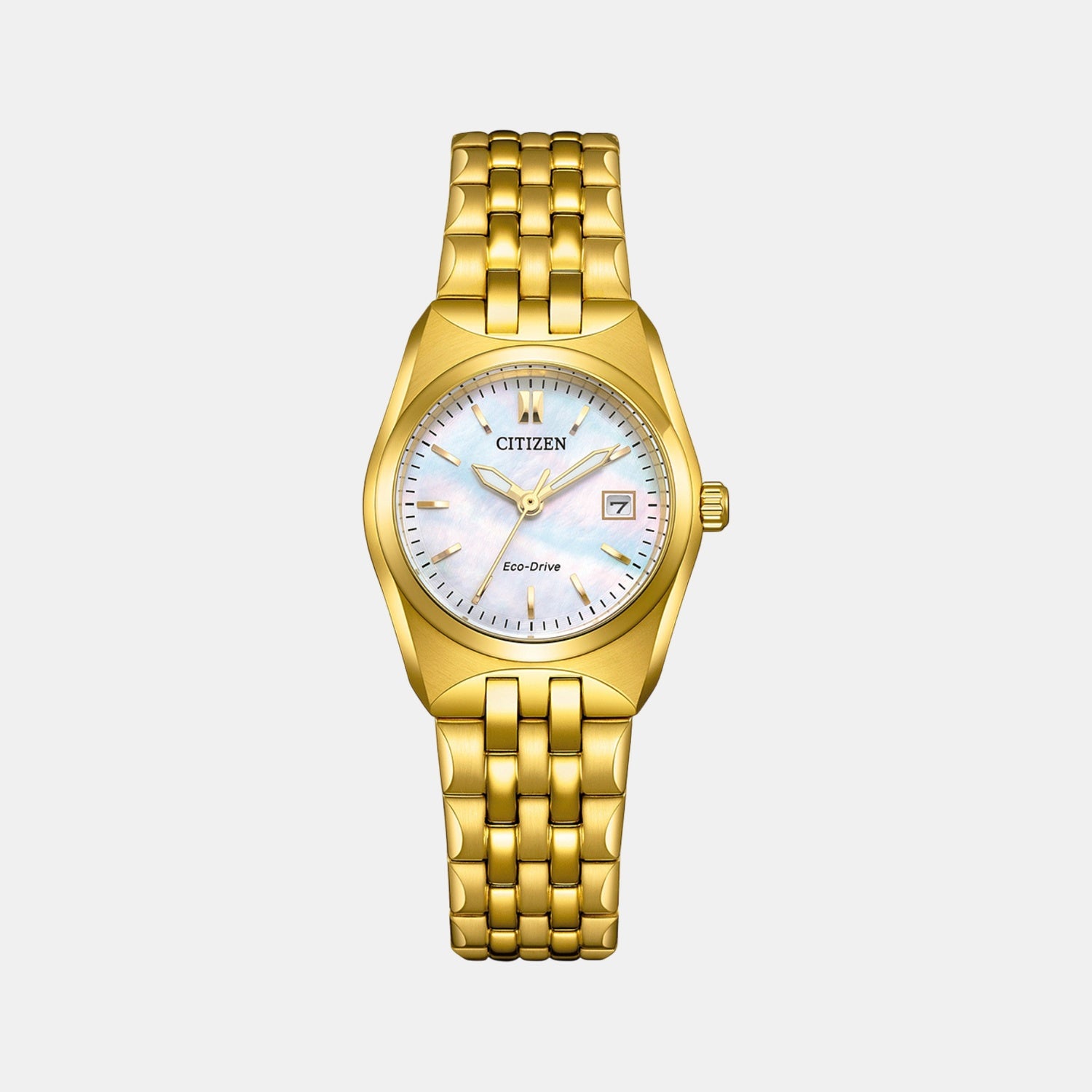 オッポマン Citizen Corso Women White Stainless Steel Watch EW2293-56D – Just