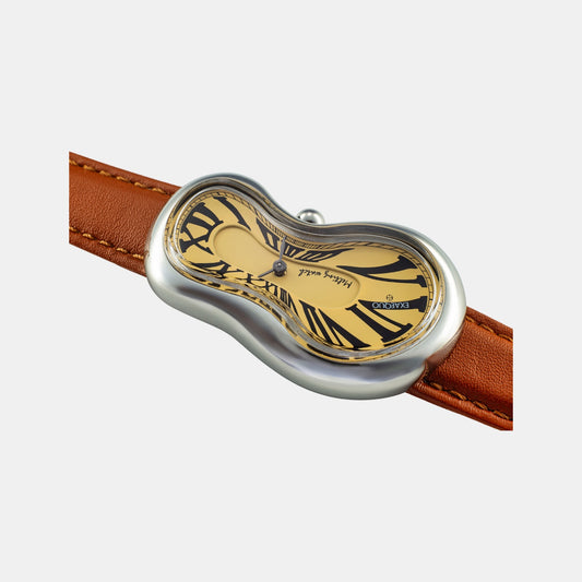 Classic Unisex Quartz Yellow Dial Analog Leather Watch EX0001.0003 Classic Unisex Quartz Yellow Dial Analog Leather Watch EX0001.0003