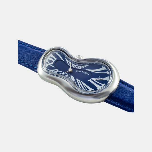 Classic Unisex Quartz Blue Dial Analog Leather Watch EX0001.0004 Classic Unisex Quartz Blue Dial Analog Leather Watch EX0001.0004