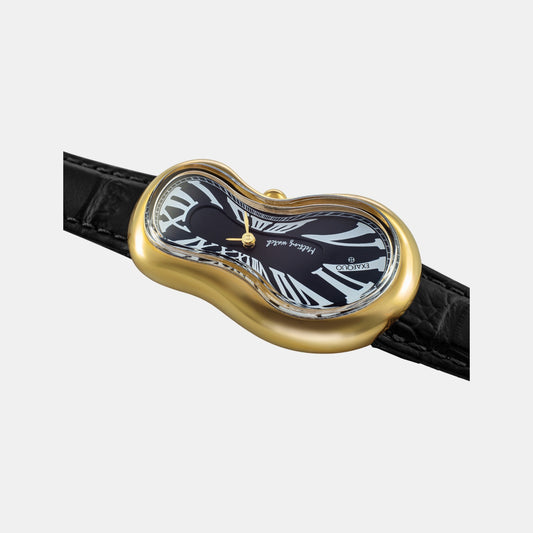 Classic Unisex Quartz Black Dial Analog Leather Watch EX0002.0001 Classic Unisex Quartz Black Dial Analog Leather Watch EX0002.0001