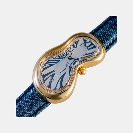 Classic Unisex Quartz White Dial Analog Aging Jeans Watch EX0002.0012 Classic Unisex Quartz White Dial Analog Aging Jeans Watch EX0002.0012