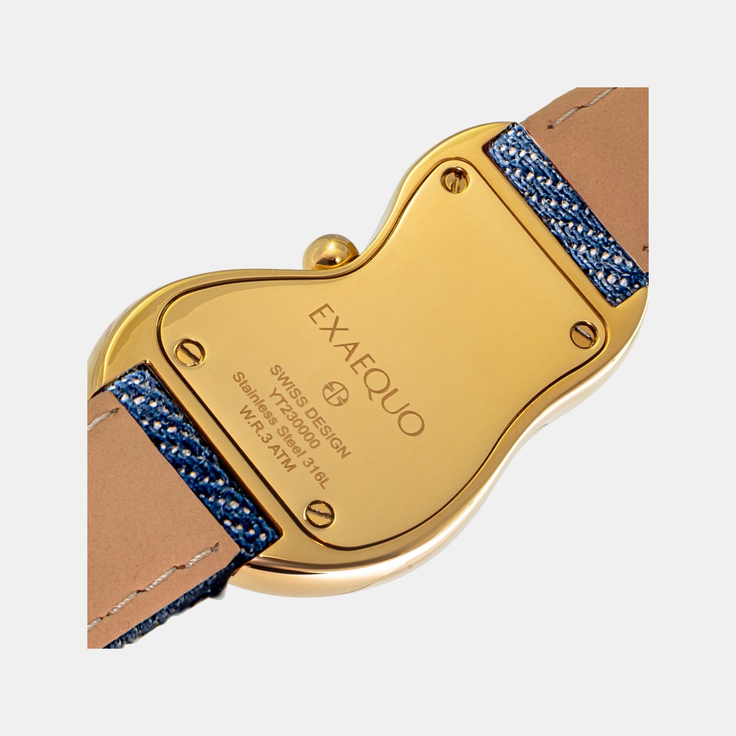 Classic Unisex Quartz White Dial Analog Aging Jeans Watch EX0002.0012