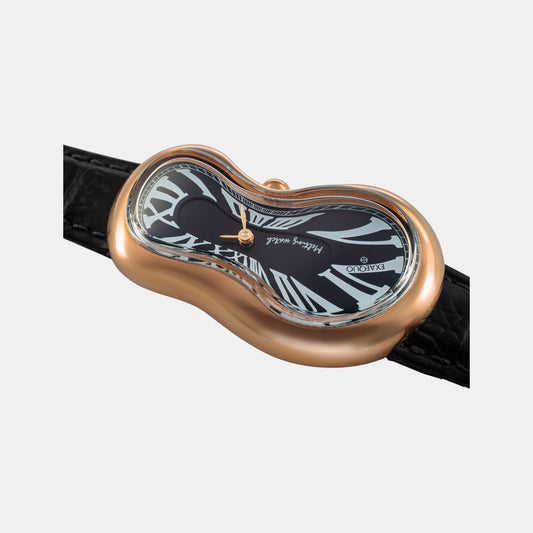 Classic Unisex Quartz Black Dial Analog Leather Watch EX0003.0001 Classic Unisex Quartz Black Dial Analog Leather Watch EX0003.0001