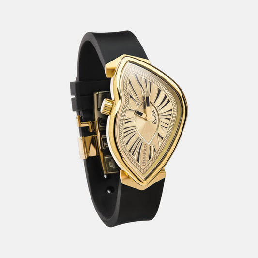 Revolve Unisex Quartz Gold Dial Analog Silicone Watch EX0032.0003 Revolve Unisex Quartz Gold Dial Analog Silicone Watch EX0032.0003