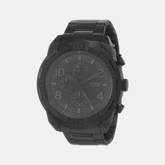 Male Black Stainless Steel Chronograph Watch FS5712