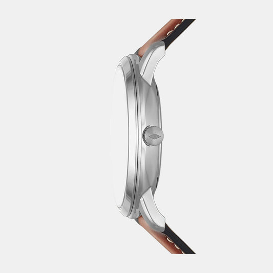 Neutra Men Quartz Blue Dial Chronograph Leather Watch FS5903 Fossil 42 mm Round Quartz watch